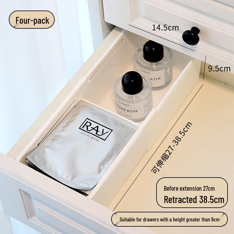 Retractable Desktop Snack & Sundry Organizer - Right Angle Kitchen Storage Drawer Box