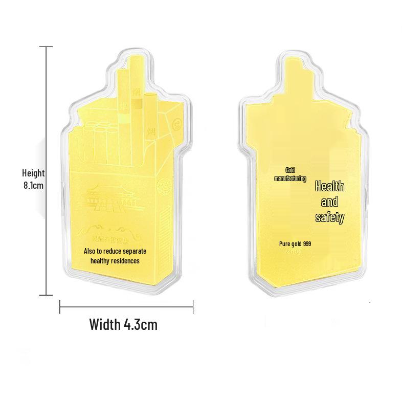 Gold Leaf Wine & Cigarette Stickers: 999 Pure Gold Creative Handicraft Set - Perfect for Festivals & Business Gifts