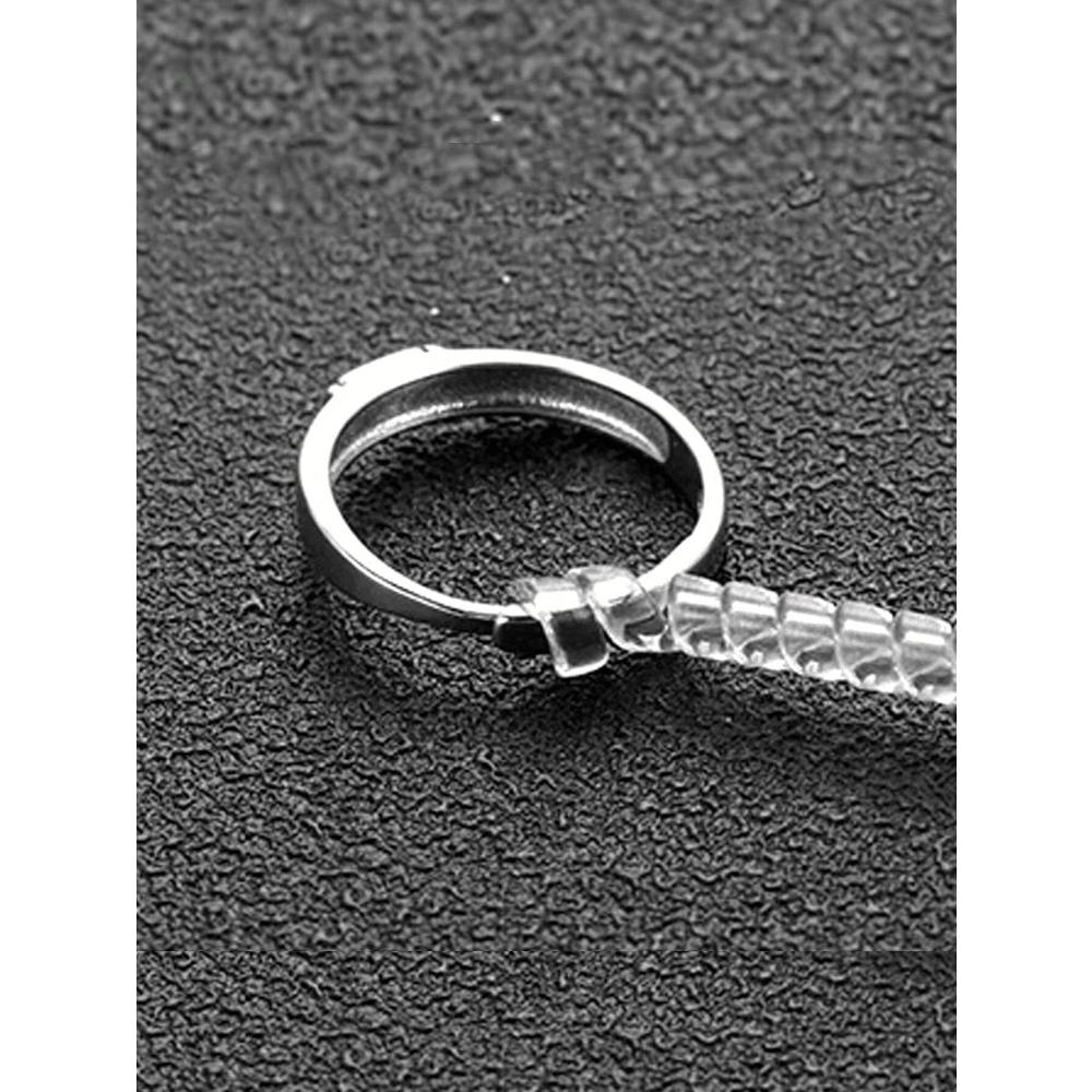 4pcs/Set Transparent Ring Sizer Adjuster, Invisible Coil Wrap Resizable Rings, Multiple Combinations Available
