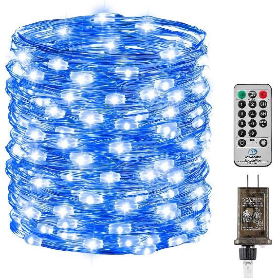 Minetom Fairy Lights with Remote, 66 Feet 200 Led Firefly String Lights Plug in for Bedroom Home Wall Ceiling Christmas Tree Wreath Craft Wedding