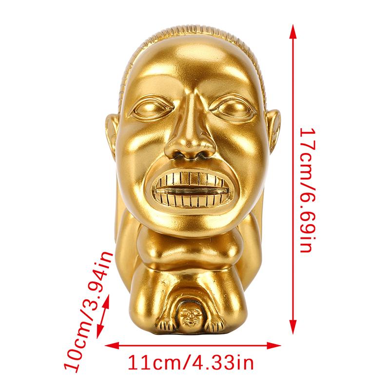 Indiana Jones Idol Goldene Fruchtbarkeitsstatue Fruchtbarkeitsidol Skulptur Mit Auge