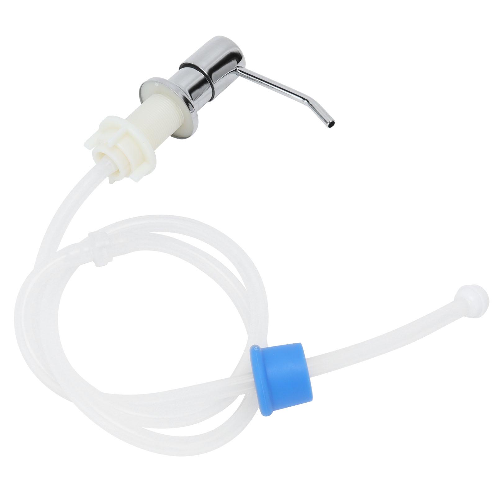 

Набор дозатора мыла для раковины 304 нержавеющая сталь головка дозатора мыла силиконовая трубка для кухни ванной