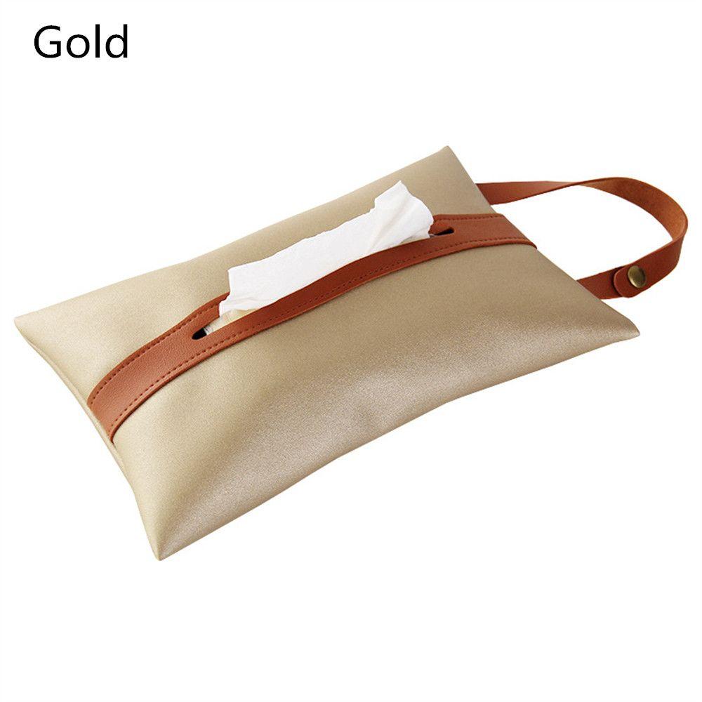 Pu For Car Hanging Hanging Tissue Cover Bag Paper Holder Car Tissue Box Toilet Tissue Storage Bag