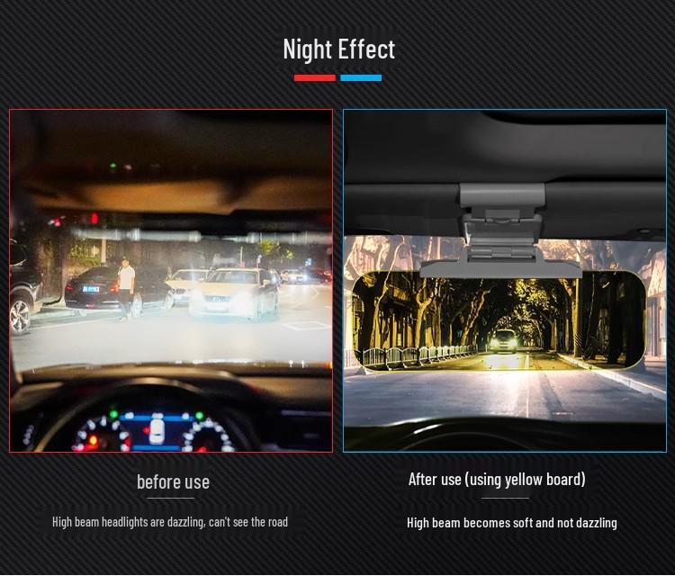 Óculos de motorista: Viseira Antirreflexo para Carro Dia e Noite e Óculos de Visão Noturna para Proteção Ocular