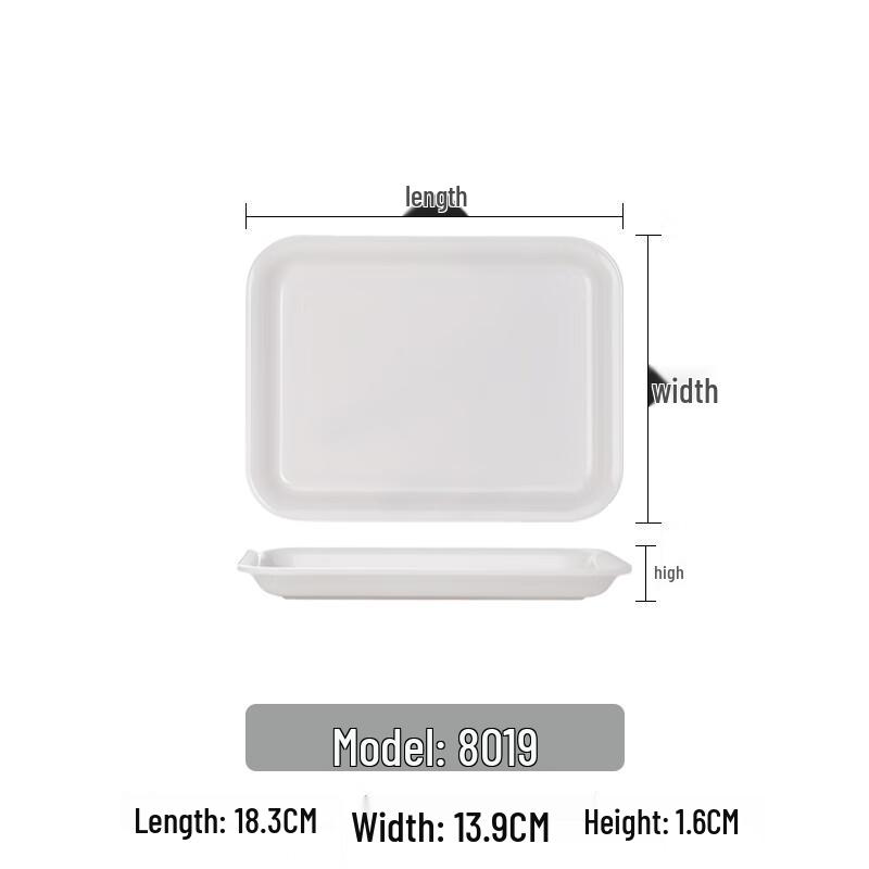 Nordic Style Melamine Serving Tray