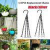 14" Hanging Basket Flower Pot Replacement Plant Hangers 4 Strand Hanging Chain Replacement Chains