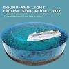 for Kids Collection Ocean Liner Boat Toy Cruise Ship Model Toy Home Decoration with Light and Sound