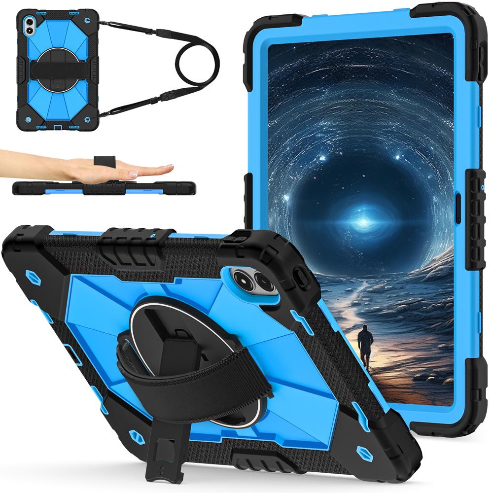 Silicone+PC Tablet Cases for 12.1'' Xiaomi Redmi Pad 2 Pro/Poco Pad M1 Case Shockproof Cover Fundas Rotating Stand Shell