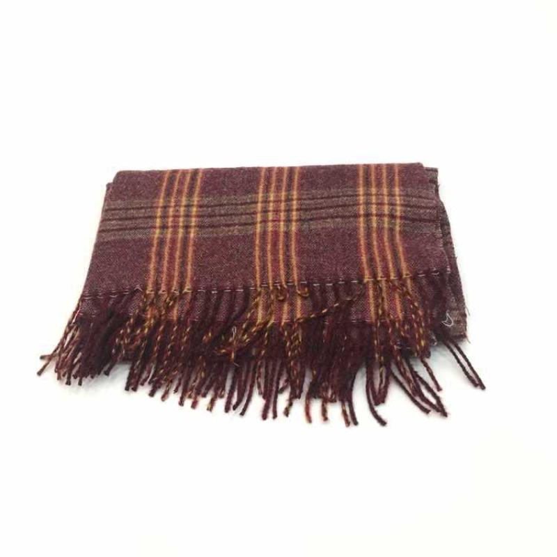 Autumn and winter new imitation cashmere shawl versatile thickened warm Korean version fringed plaid scarf women