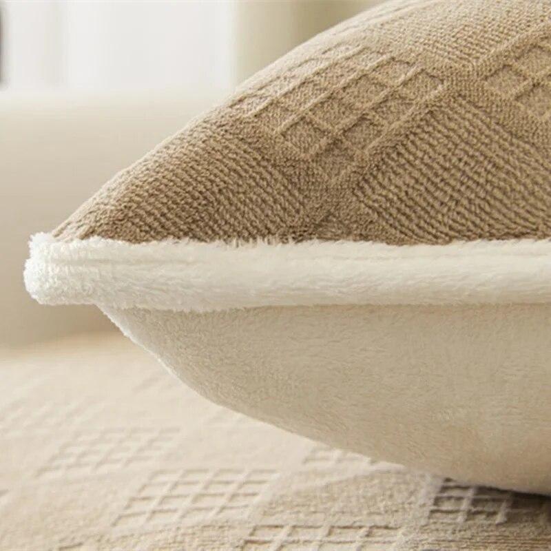 Soft Plaid Sofa Mat Towel Living Room Universal L Shape Sofa Cover Non-Slip Kids Pets Anti-Dust Couch Cushion Slipcover Home