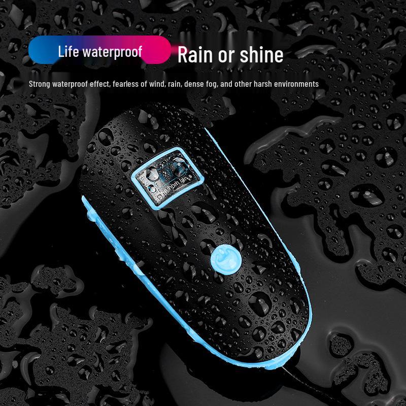 Multi-Functional 7588 Bicycle Headlights: Waterproof, Strong Light, Horn, and Charger for Night Riding