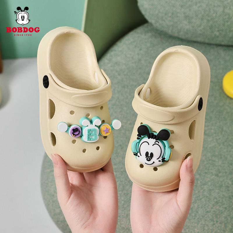 

Bobdog Toddler Boys Summer Closed-Toe Breathable EVA Slippers Insole Length 17 cm