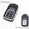 2 3 4 5 Button For Honda Accord Civic Cr-V Fit Hr-V Pilot Ex Odyssey Crosstour Ridgeline Clarity Insight Lx Car Key Case Cover