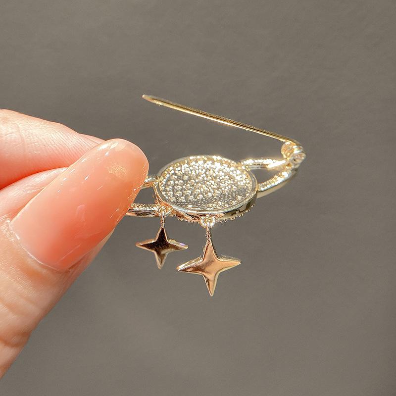 Star Premium Planet Fransen Brosche Blazer Zubehör Wollmantel Pin Feste Kleidung Mode Corsage