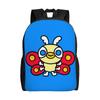 Chibi Monster Raids Again Backpack for Men Women Cool High School Work Daypack Cute Laptop Computer Canvas Bags Outdoor
