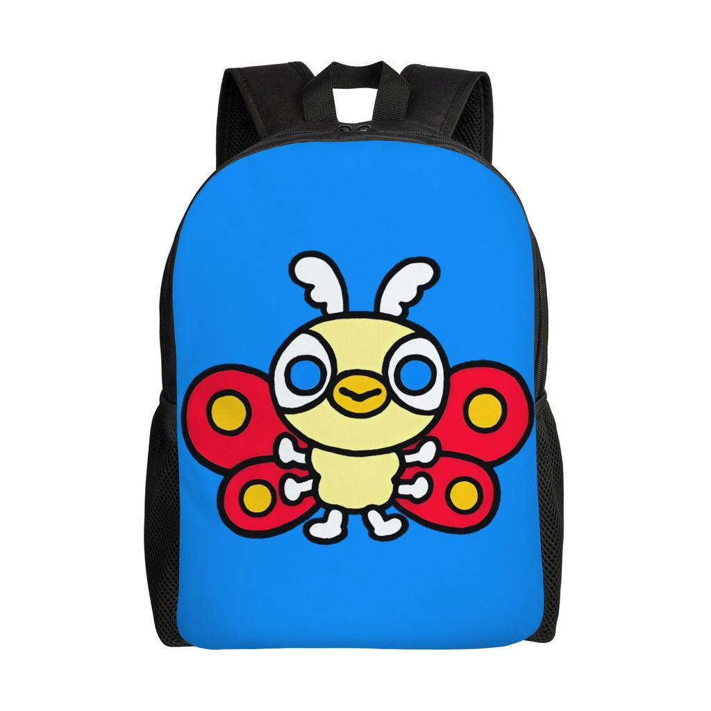Chibi Monster Raids Again Backpack for Men Women Cool High School Work Daypack Cute Laptop Computer Canvas Bags Outdoor