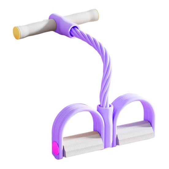 6-Tube Pedal Puller Resistance Band with Handle Multifunction Elastic Yoga Sit-up Pull Rope Men Women Pedal Tensioner Exerciser Workout Equipment
