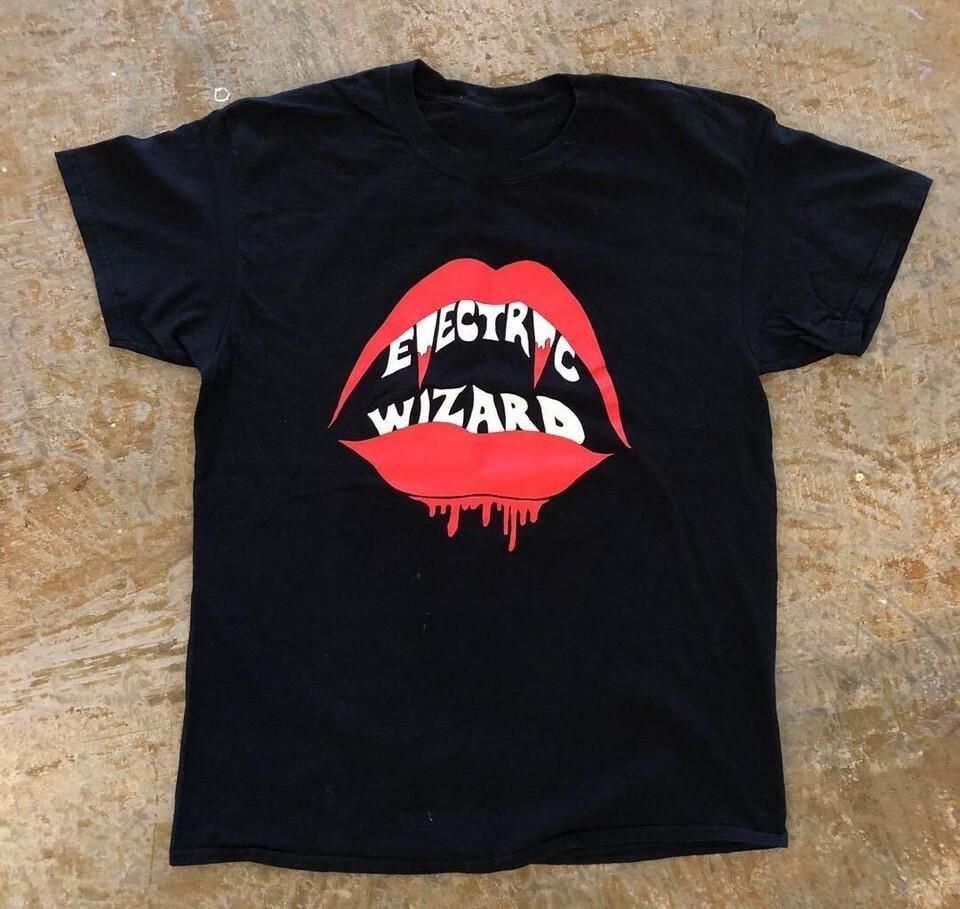 Vtg Electric Wizard Band Short Sleeve Cotton Black Full Size Unisex Shirt XXXXL