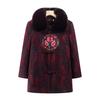 Grandma Autumn Mid-length Plush Thick Coat Wide Lady Autumn and Winter Wool Coat Elderly Winter Clothes Women