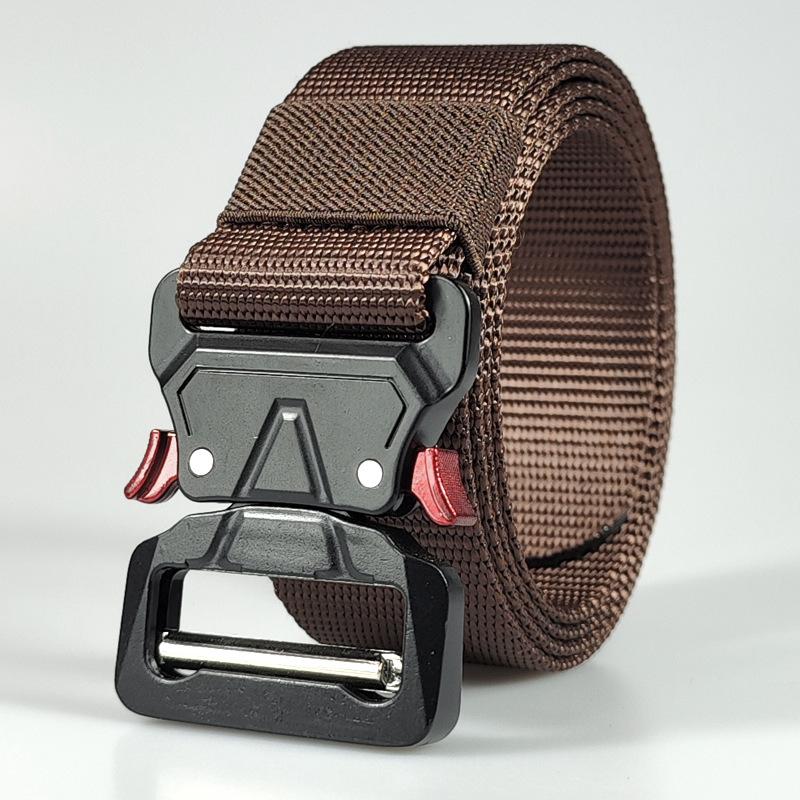 Men's Belt Metal Buckle Outdoor Hunting Multi Function Tactical Belt Combat Survival Marine Corps Canvas Nylon Women Sport Belt