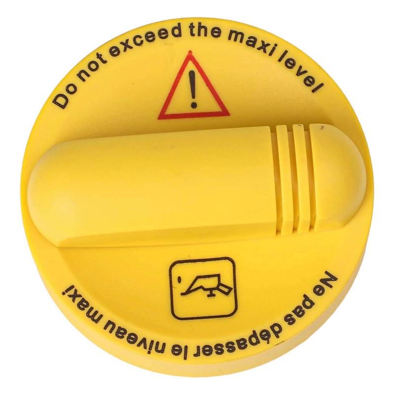 For Dacia Oil Filler Cap Automobile Maintenance Yellow Made Of ABS Material Non-deformation Quick tallation