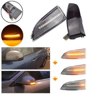 2PCS Dynamic Turn Signal Light for Renault Megane MK3 Laguna III X91 Scenic Fluence Side Rear Mirror Sequential Indicator Light
