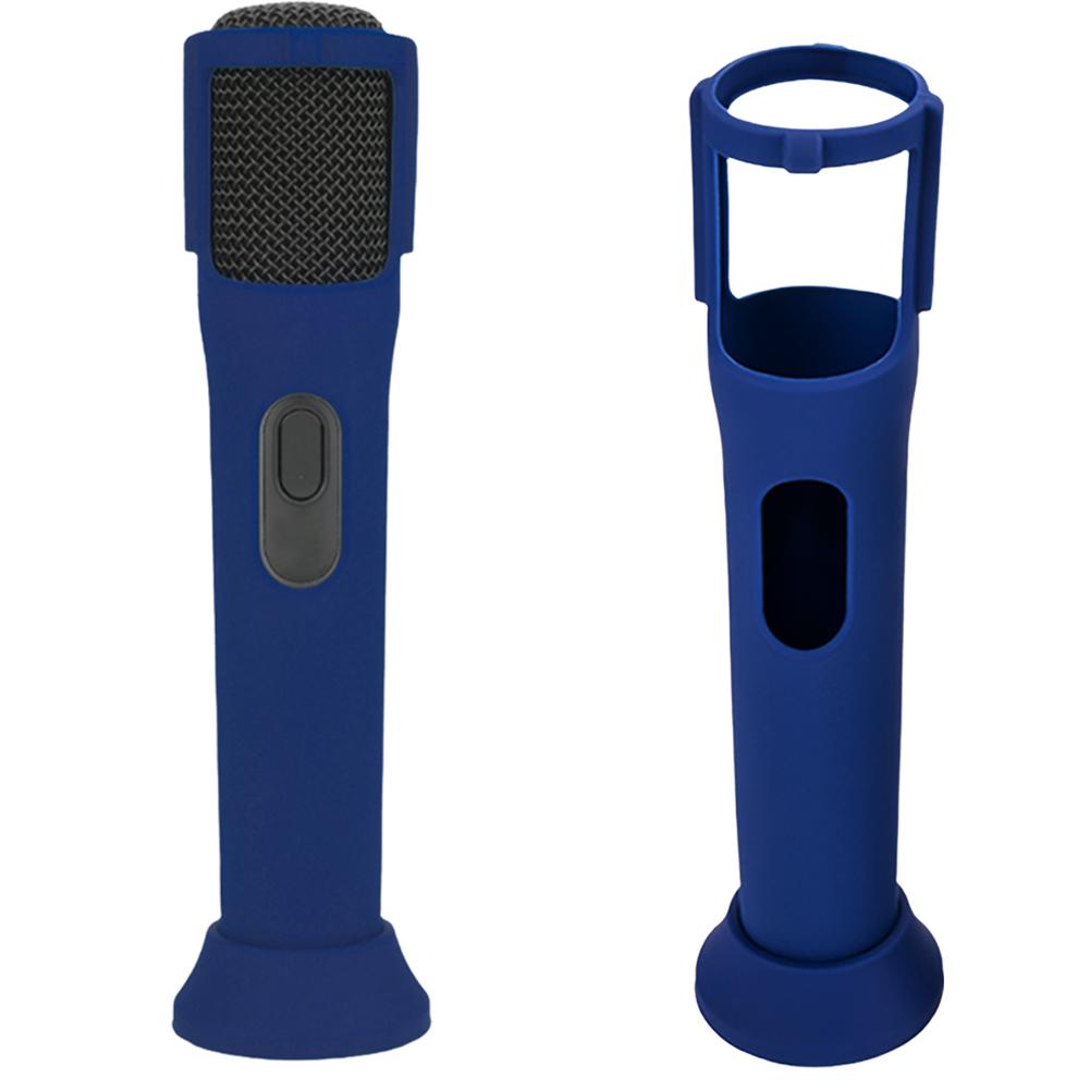 Silicone Protective Case for JBL PartyBox Wireless Microphone Case Anti-Rolling Mic Sleeves Microphone Stand Non-slip Cover