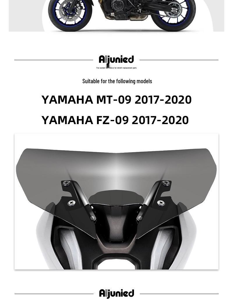 Yamaha MT09 2017-2020 Front Windshield Fairing Deflector