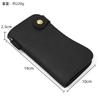 Men'S Leather Wallet Crazy Horse Leather Iron Chain Anti-Theft Long Wallet Multi-Card Wallet Mobile Phone Change Bag