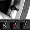 Car Sticker Tesla 4Pcs Car Carbon Fiber Wheel Tire Valve Caps Stem Case For Tesla Model 3 Model S X Roadster SpaceX Cybertruck C