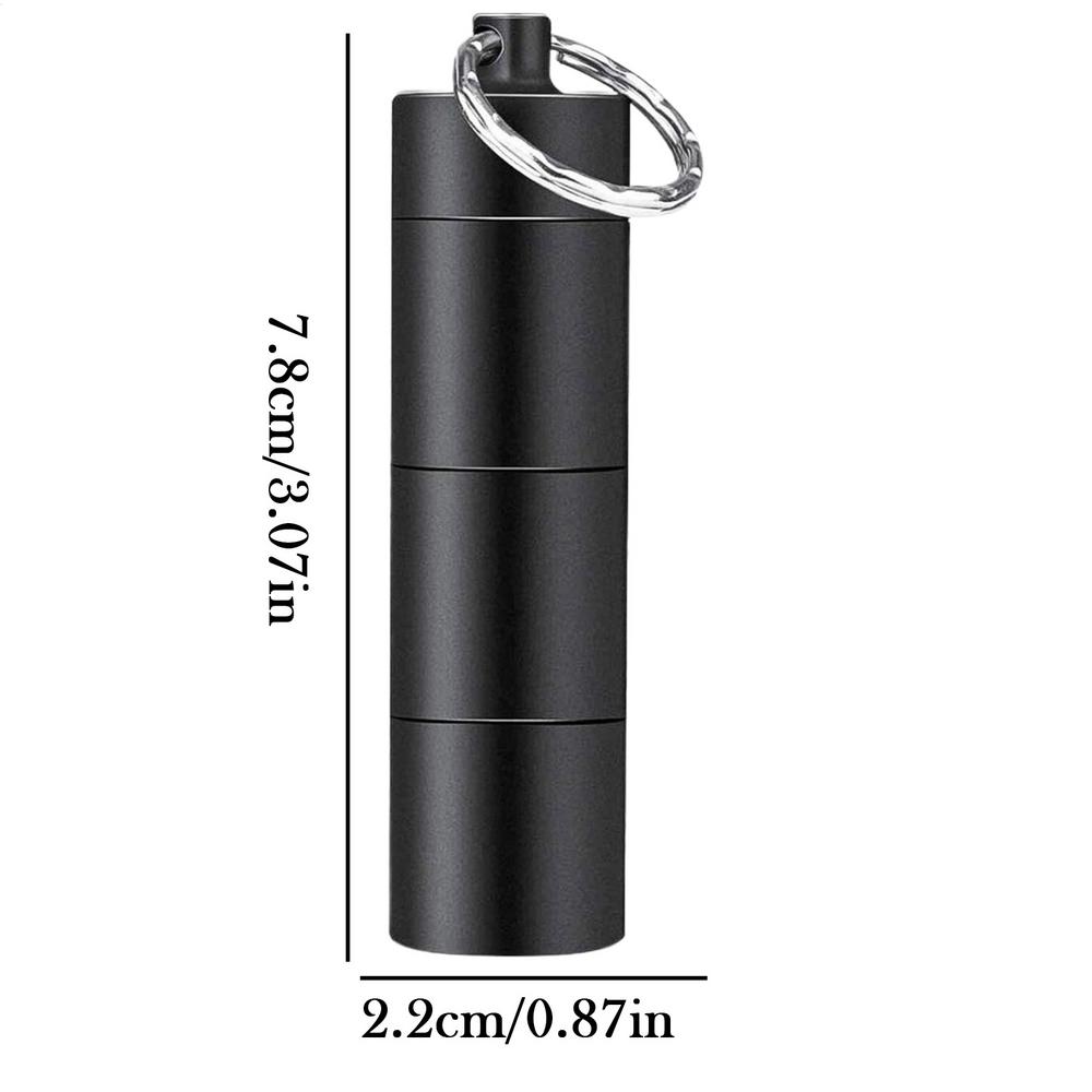 

Mini Portable Pill Box Waterproof Aluminum Cases Tablets Bottle Medicine Boxes Fish Oils Container Organizer Storage Pastillero