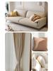 All-Polyester Solid Color Linen-Like Sofa Fabric with Soft Bag Process - Composite Flocking Fine Linen Canvas