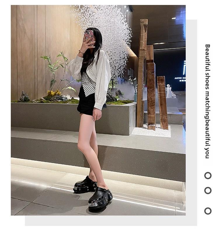 Pánské černé plážové boty s dvojitým účelem a silnou podrážkou