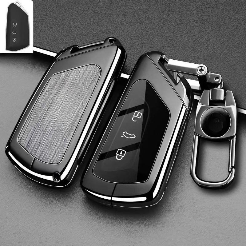 Premium Zinc Alloy Key Cover Case for Volkswagen ID.4/Tiguan L/TuZhong 06/Lamando L/Touareg Pro/Sagitar L (2026) - Key Fob Shell