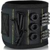 Magnetic Bracelet with Strong Magnets To Hold Screws, Nails, Drills, Great for Your Tool Bag