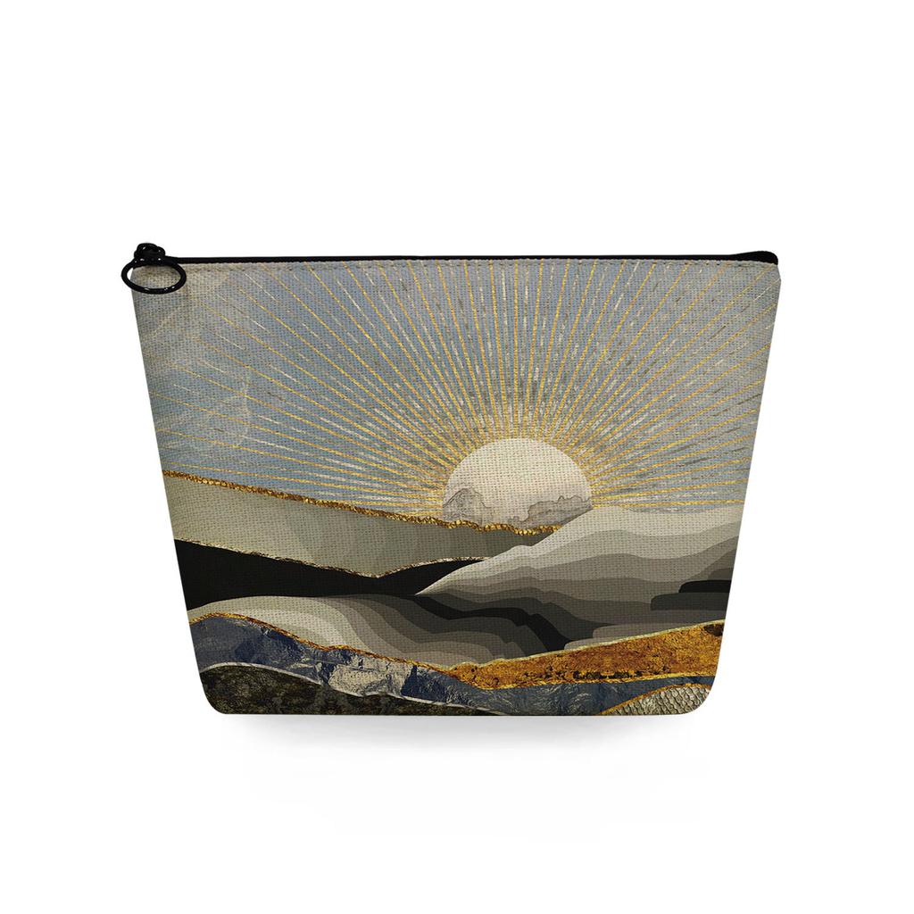 Women Landscape painting Print Cosmetic Bag Toiletries Organize Travel Storage Case 6753