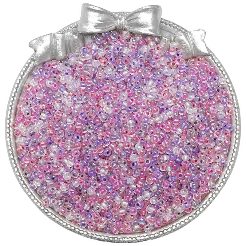 High Quality Glass Seed Beads Illusionary Pearl Light Dyeing Core Beads for Earring Bracelet DIY Jewelry Craft Accessoreis Making