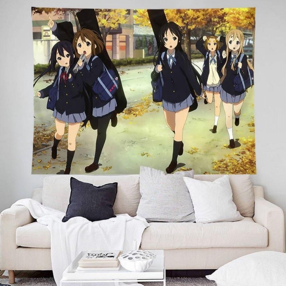 LightOn Girls background cloth twodimensional girl bedroom dormitory decoration homestay bedside atmosphere anime tapestry