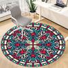 1pc Mandala Pattern Chair Carpet for Office, Soft, Non-Slip Polyester Mat, Office, Living Room, Bedroom, Durable Polyester yy251207109