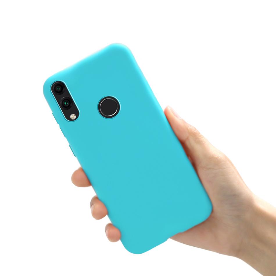 Bonbonfarbe Hülle für Huawei Honor 8C Handyhülle Honor 8C Abdeckung 6.26 Weiches Silikon TPU Rückseitenabdeckungen für Huawei Honor 8C BKK-L21