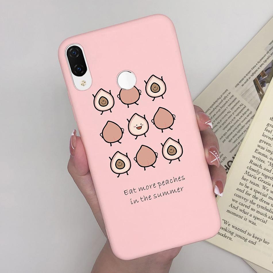 For Huawei Nova 3i Nova4 Case Shockproof Matte Cute Cartoon Soft Silicone Phone Back Cover For Huawei P Smart Plus Nova 3i Coque