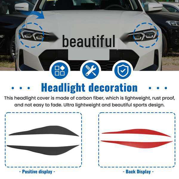 Bandeau d'optique en fibre de carbone pour BMW Série 3 - 1 Paire