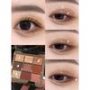 9-Color Eyeshadow Palette - Matte & Shimmer Nude Tones for All-Day Wear, Compact Makeup Kit with Mirror