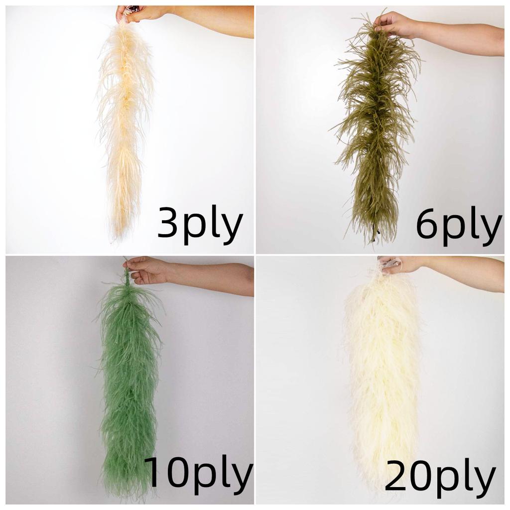 DIY Vlastní Nadýchaný Pštrosí Peří Boa Lem 3 6 10 20 30 Vrstev 50cm Peří Šátek pro Kostým Šaty Sukni Šátek Karnevalová Párty Dekorace
