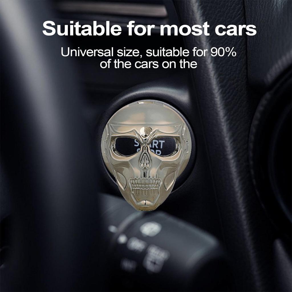 Car Push Start Button Cover, Car Push Start Button Sticker,Car Skull Push Start Button