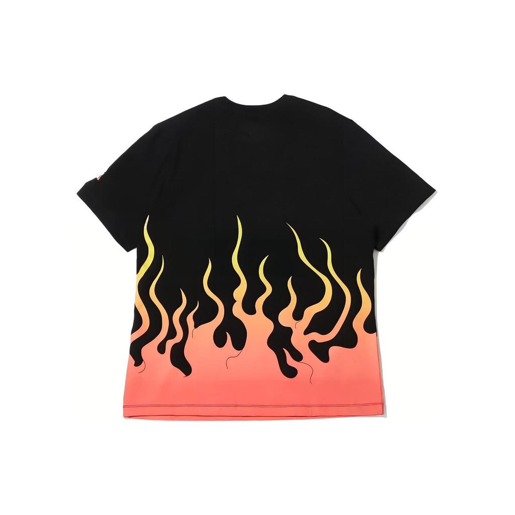 Jordan Brand Flame Logo Print Short Sleeve T-Shirt Men Tops Black DV3132-010
