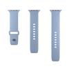 Bracelet en silicone pour Apple Watch 38 40 41 mm Icon bleu clair - 2 pièces