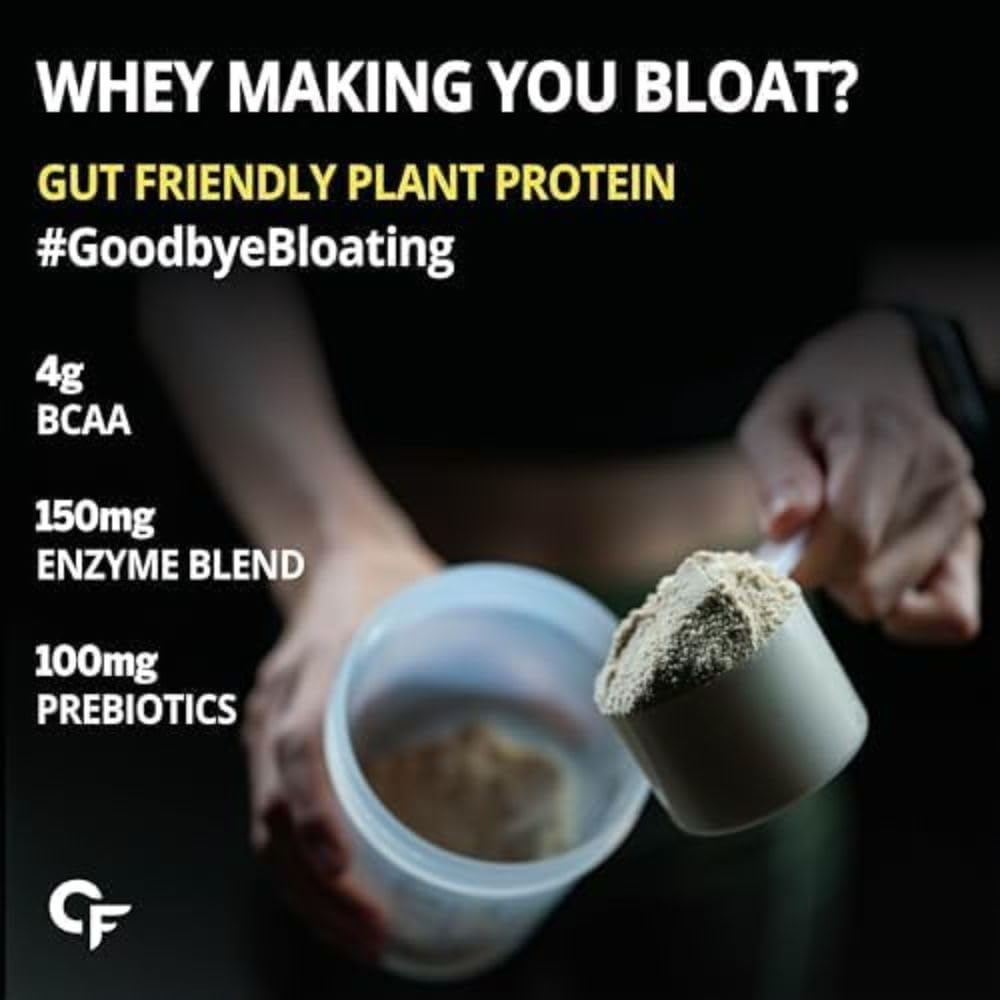 Carbamide Forte Vegan Protein Powder 500g - Plant Based Mango Protein with Multivitamins & Digestive Enzymes