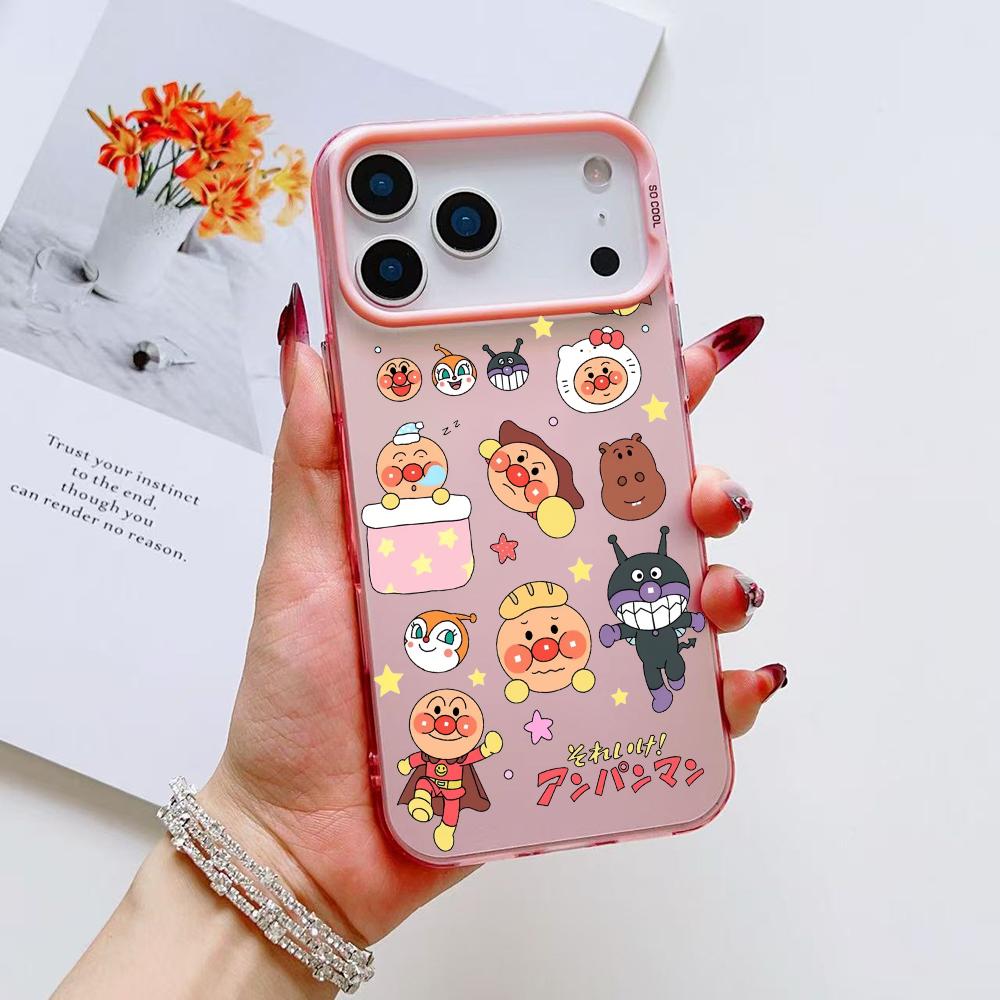 Anime A-Anpanmans Cute Phone Case For iPhone 17 16 15 14 13 12 11 Pro Max Air Matte Laser Aurora Shockproof Funda
