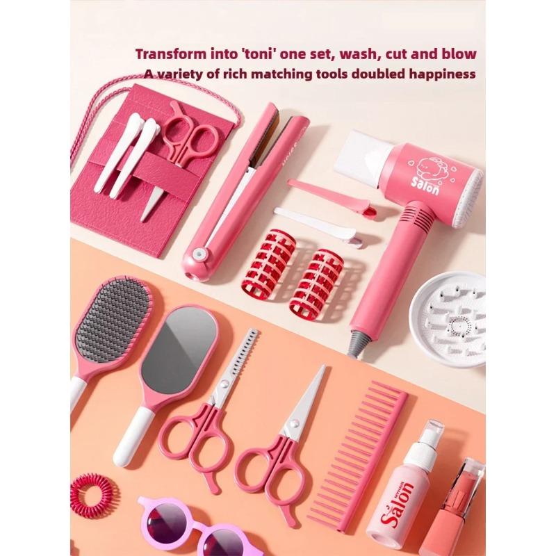 Play House Hairdressing Set House Playing Fun Safe Adjustment Sturdy Partner Sharing Hair Beauty Makeup Set House Playing Set